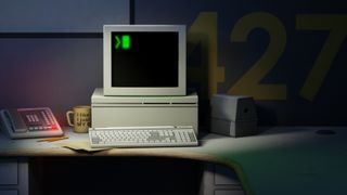 The Stanley Parable computer on desktop with cursor