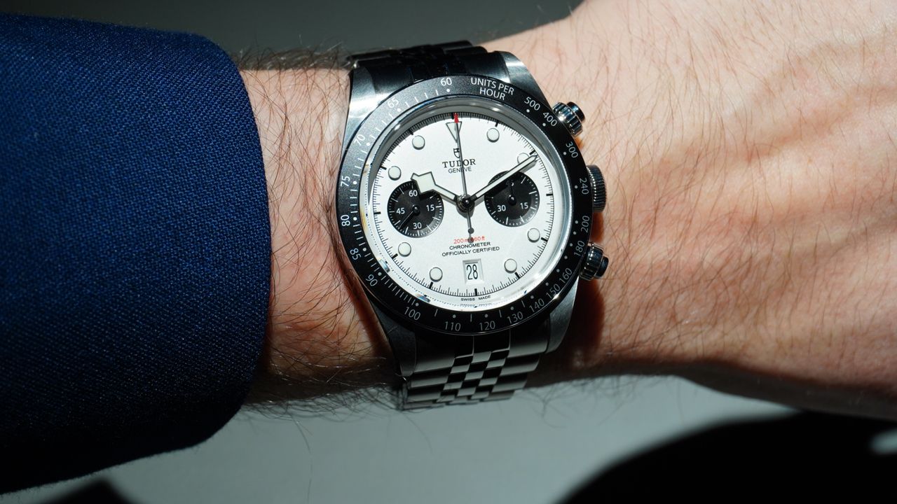Tudor Black Bay Chrono on a five-link bracelet