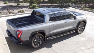 The 2025 GMC Sierra EV Denali in action