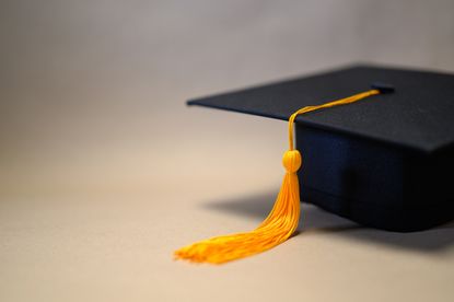 A graduation cap.