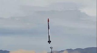 Exos Aerospace's SARGE reusable sounding rocket lifts off on its second flight March 2 from Spaceport America in New Mexico.