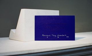 deep blue invitation card