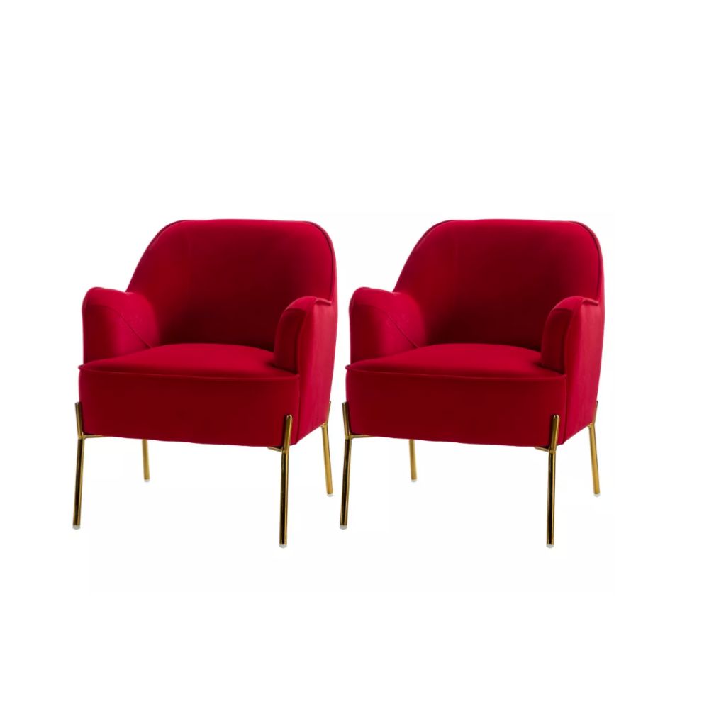 Pair of red chairs