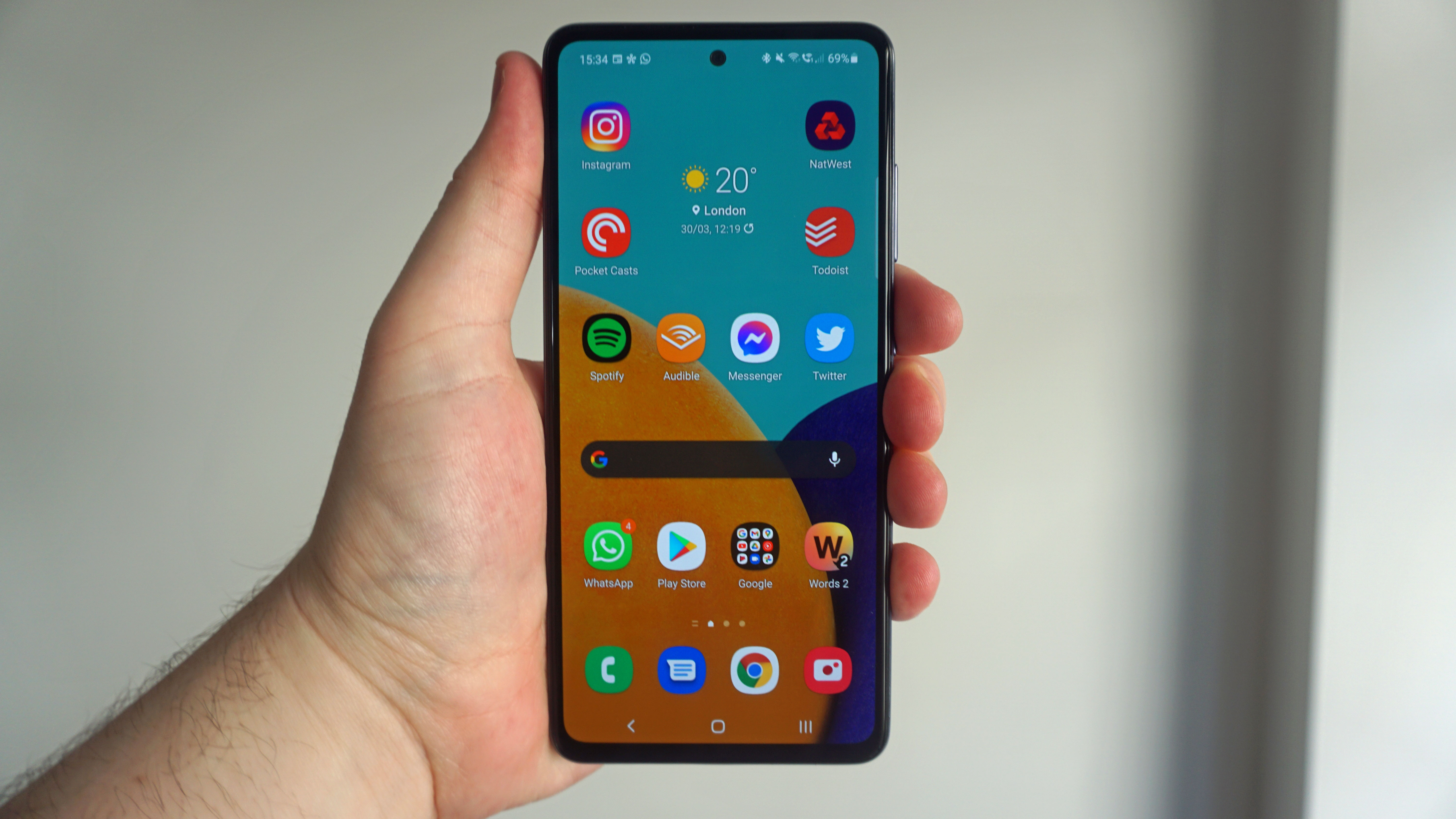 La pantalla del Samsung Galaxy A52 5G