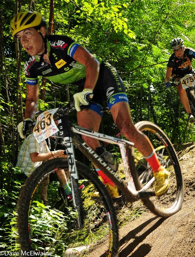 Crystal Anthony (Riverside Racing) stayed with the lead group until late in the contest