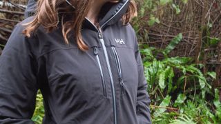 Woman wearing Helly Hansen Alphelia Lifaloft Ski Jacket