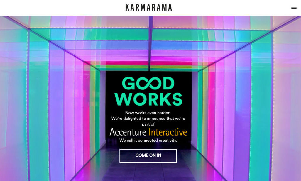 London design agency Karmarama was bought by Accenture in November