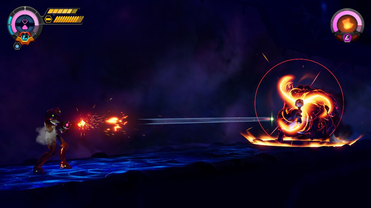 Metroid Ravenous gameplay screenshot captured on Nintendo Switch 2
