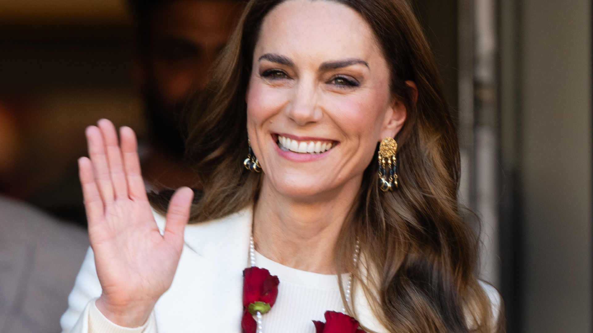 Princess Kate Holi White Dress