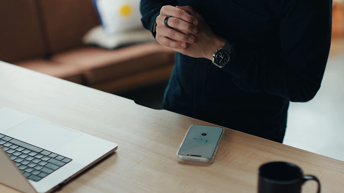 A person uses ChatGPT's voice mode on their phone.