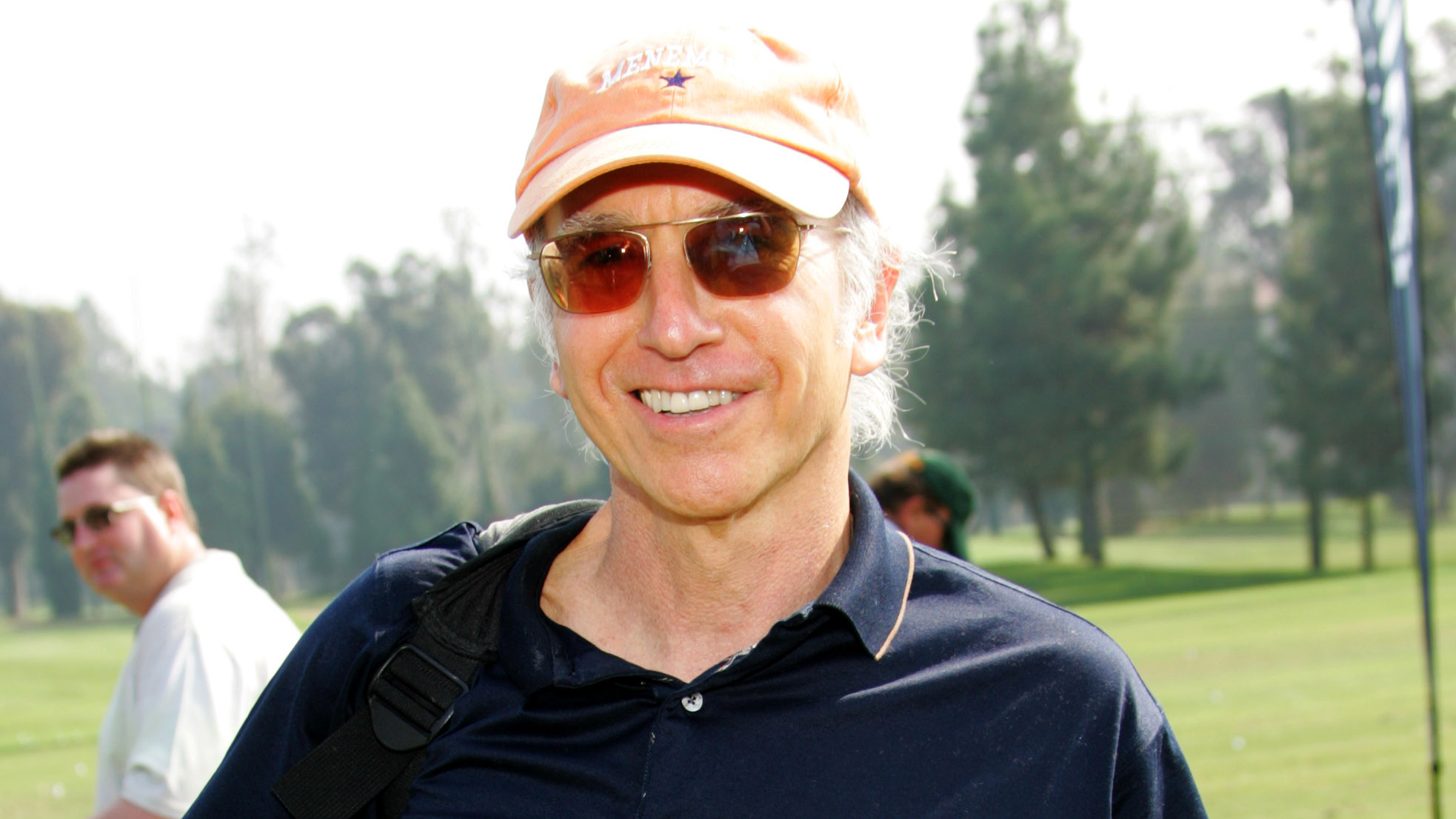 Larry David during a golf tournament