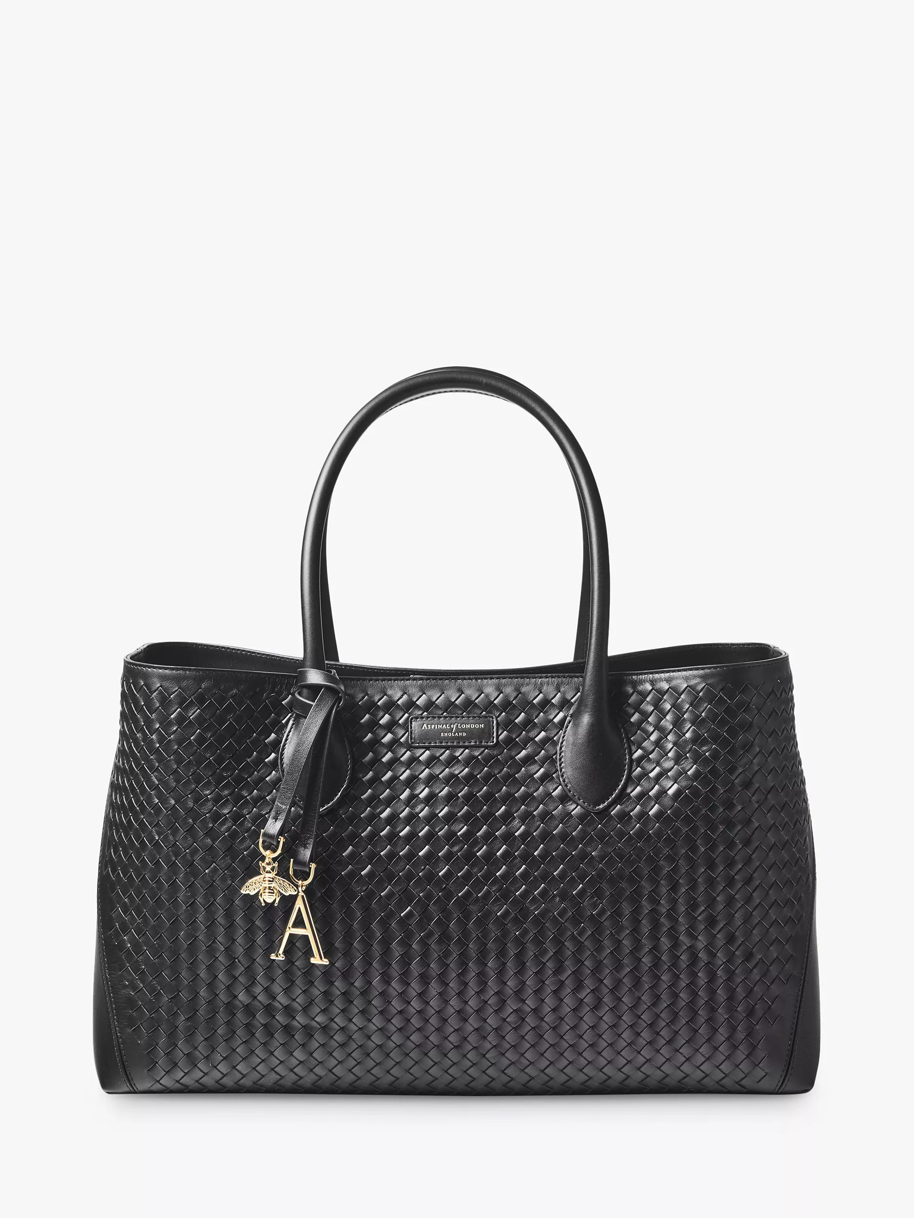 Aspinal of London Slot Weave Leather London Tote Bag