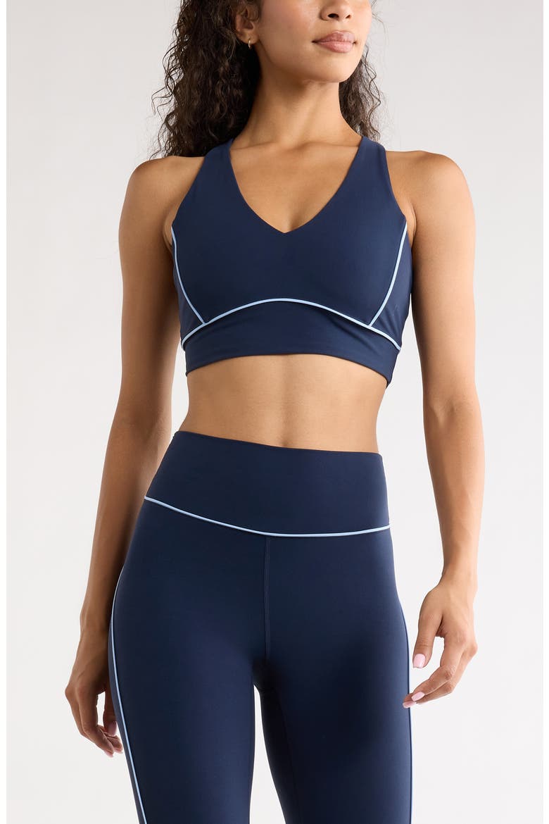 Studio Luxe Piped Sports Bra