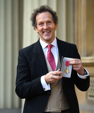 Monty Don after being awarded an OBE
