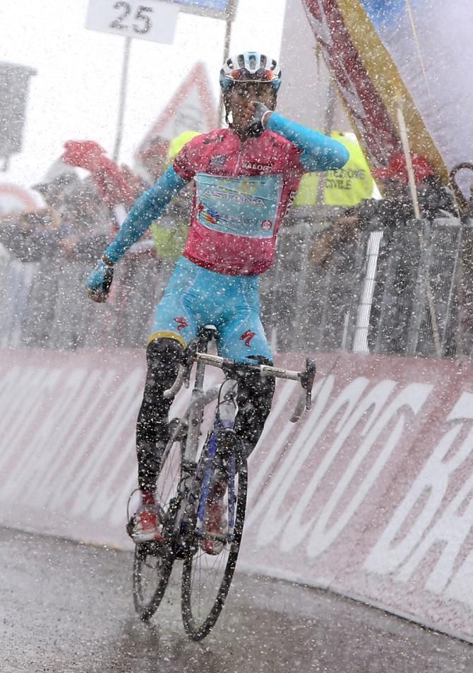 Vincenzo Nibali (Astana) wins his second Giro stage
