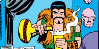 Kraven the Hunter drinks a magical potion