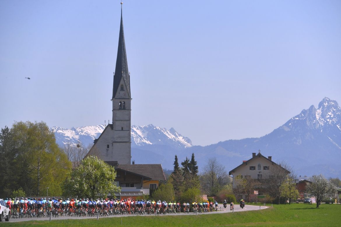 Innsbruck provided breathtaking scenery for the final Tour of the Alps stage