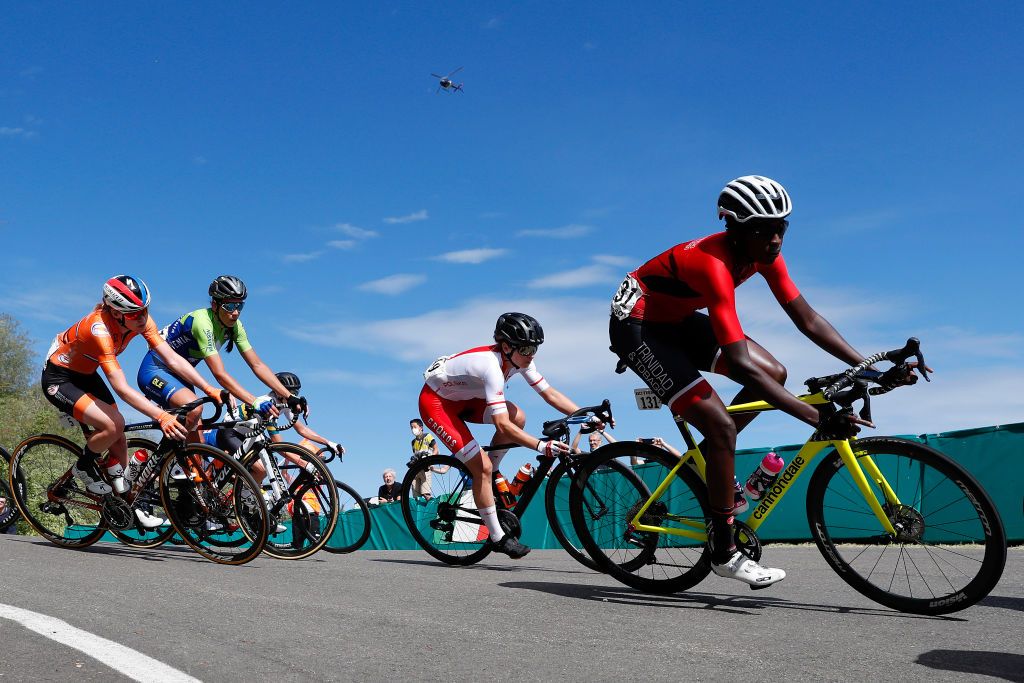 Anna Van Der Breggen of The Netherlands / Eugenia Bujak of Slovenia / Malgorzta Jasinska of Poland / Teniel Campbell of Trinidad and Tobago