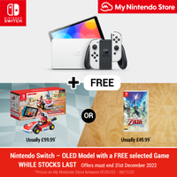 Nintendo Switch OLED + Skyward Sword HD or Mario Kart Live: Home Circuit | £309.99 at My Nintendo Store