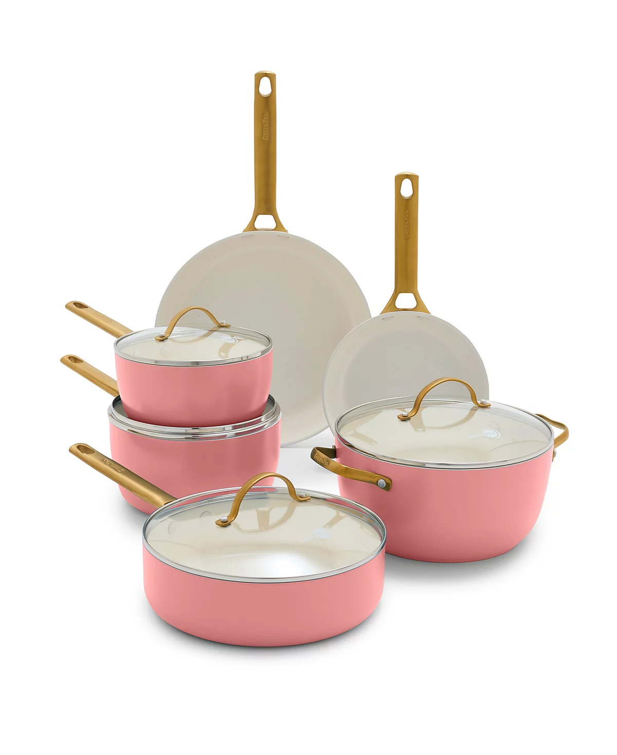 Padova Healthy Ceramic Nonstick Cookware Set, 10 Piece