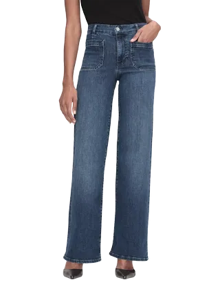 Frame Le Slim Palazzo Jeans, Thunderstorm