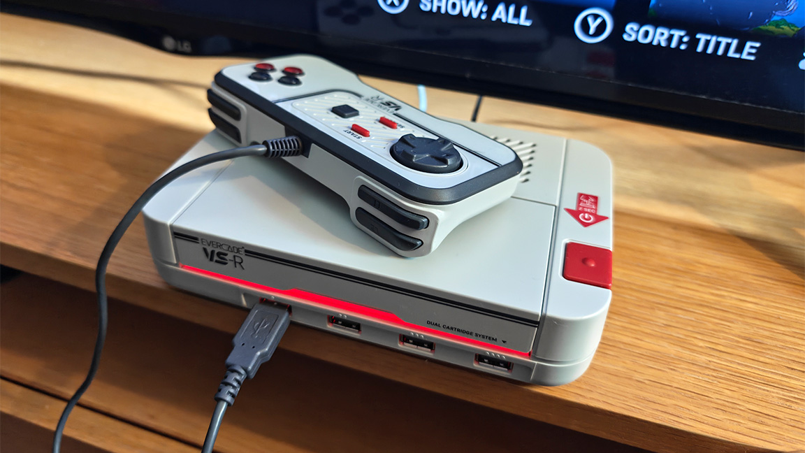 Evercade EXP-R and VS-R; retro consoles