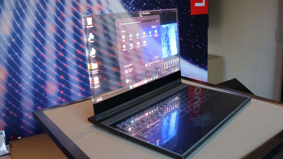 Lenovo’s Project Crystal transparent laptop may be the coolest computer you’ll hardly see this year
