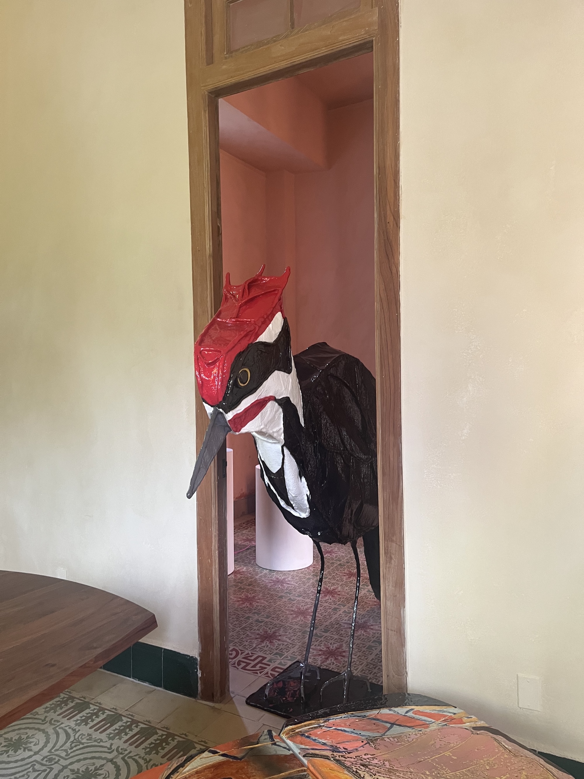 the future perfect miami woodpecker sculpture