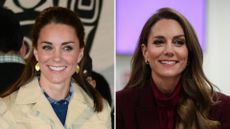 A composite of a picture of Kate Middleton in 2016 and a picture of her in 2026