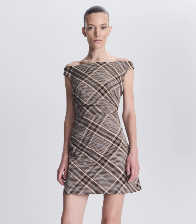 simkhai plaid dress