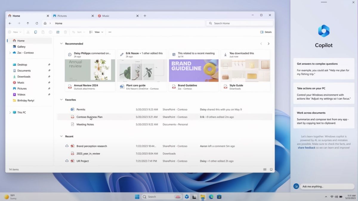 New File Explorer redesign