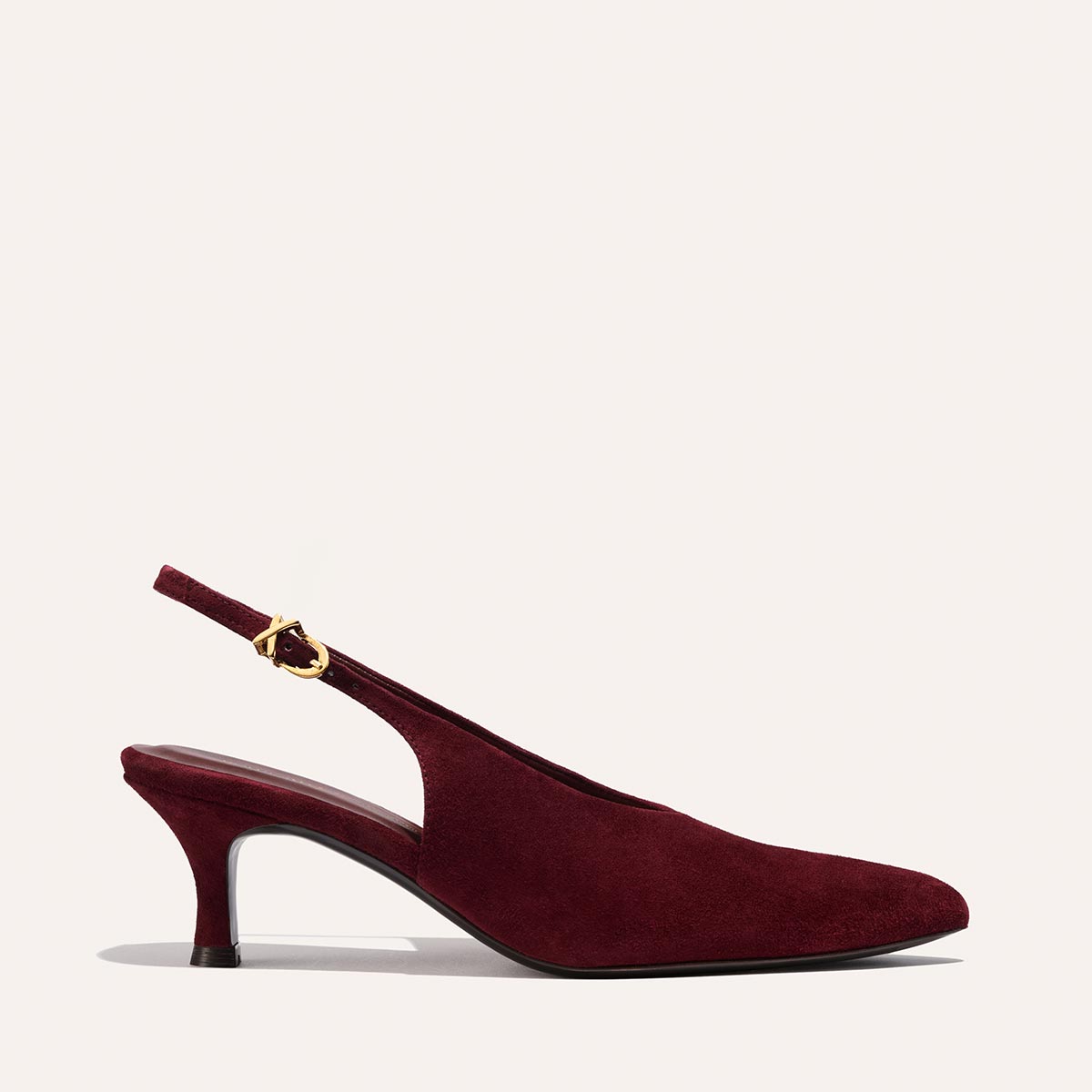 The Prado Sling - Burgundy Suede