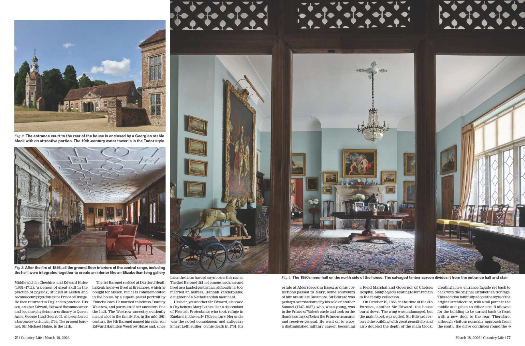 Magazine spread from Country Life March 18, 2026