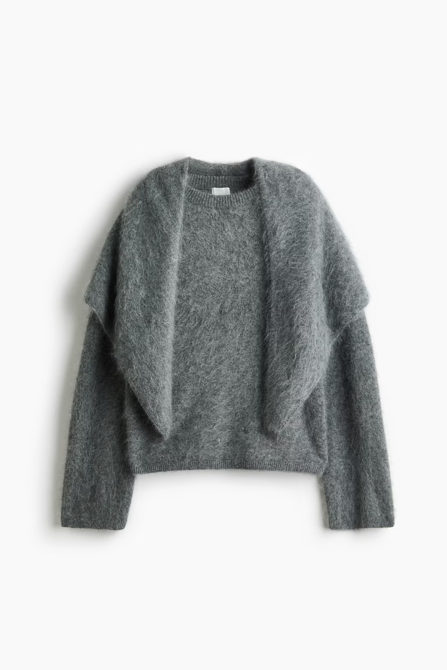H&amp;amp;M, Premium Selection Brushed Wool Jumper With Scarf