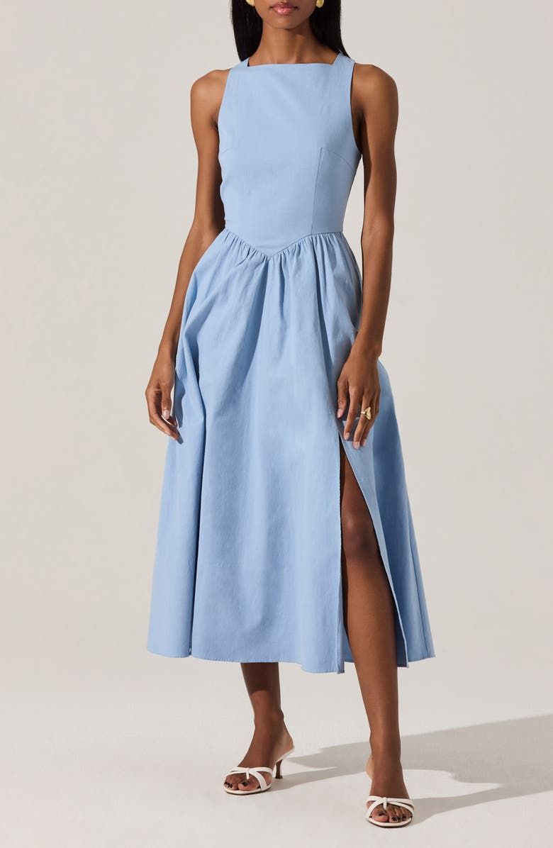 Bow Back A-Line Dress