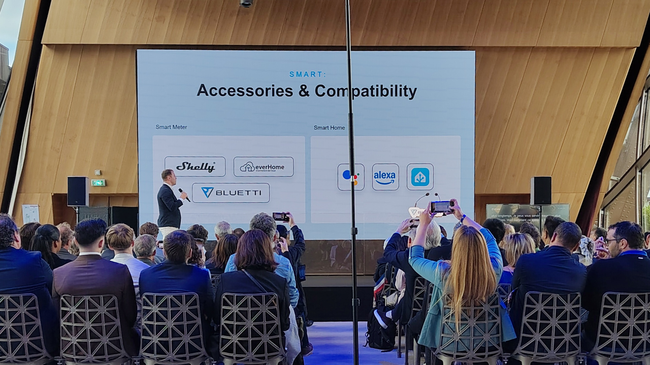 An image showing Bluetti's presentation of supported smart meter and smart home integrations