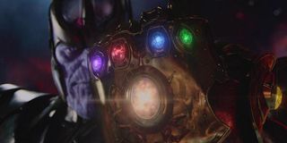 Thanos wearing the Infinity Gauntlet