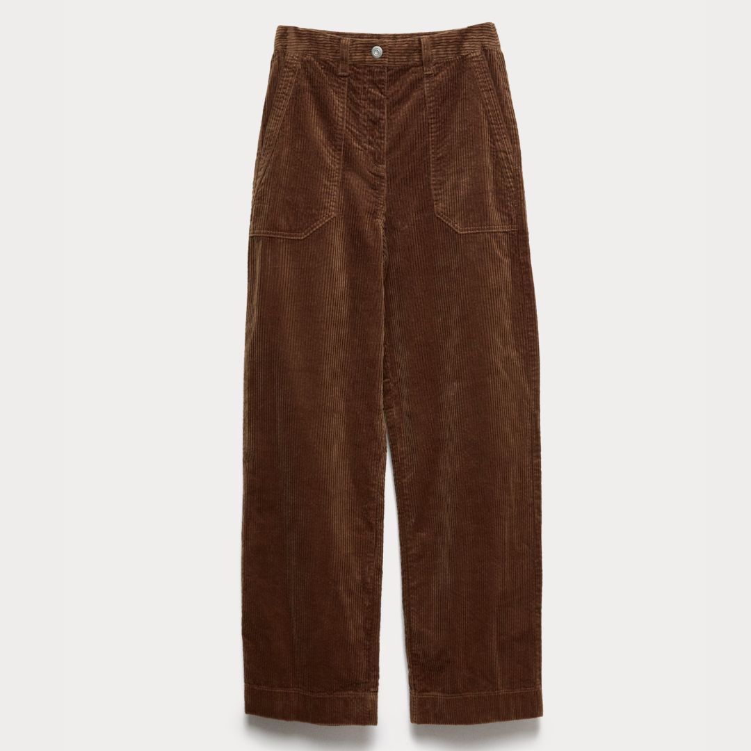 Per Una Pure Cotton Cord Wide Leg Trousers