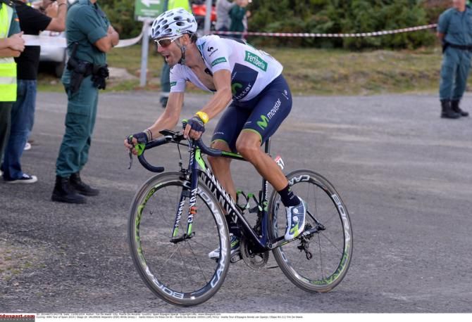 Alejandro Valverde (Movistar) recovered to finish third on the stage