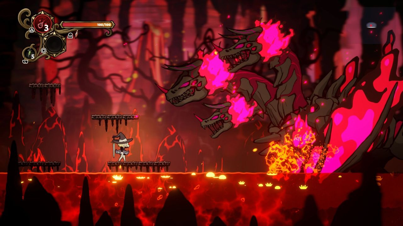 Never Grave screenshot showing lush 2D environment with strong similarity to Hollow Knight