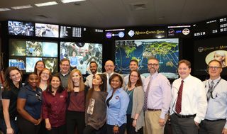 Singer Ariana Grande toured NASA's Johnson Space Center this weekend, making a stop by mission control.