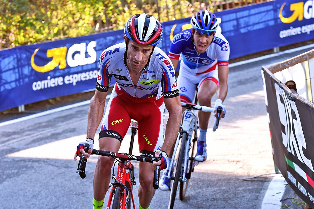 Daniel Moreno (Katusha) and Thibaut Pinot (FDJ)