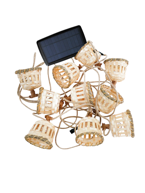 Shaded Bulb 315" Solar String Lights 