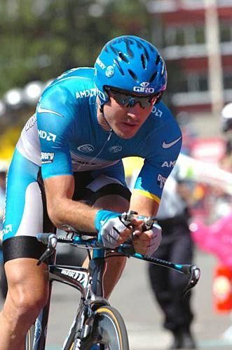 Yaroslav Popovych (Discovery) slightly off the pace in 32nd