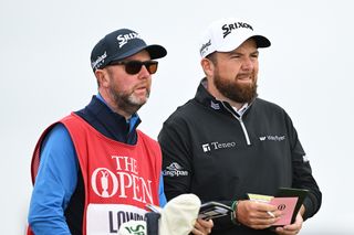 Shane Lowry and caddie Darren Reynolds at the 2024 Open Championship at Royal Troon