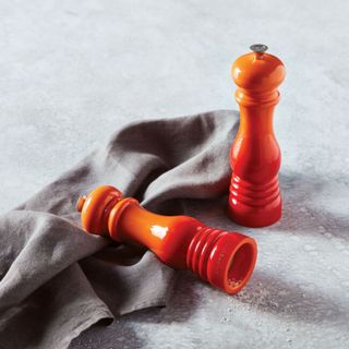 A Le Creuset Salt and Pepper Set 