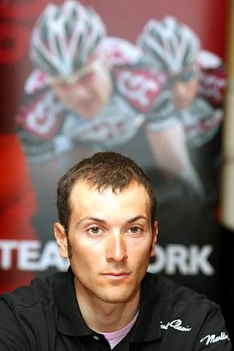 Team leader and Tour De France favourite Ivan Basso at the press conference in London