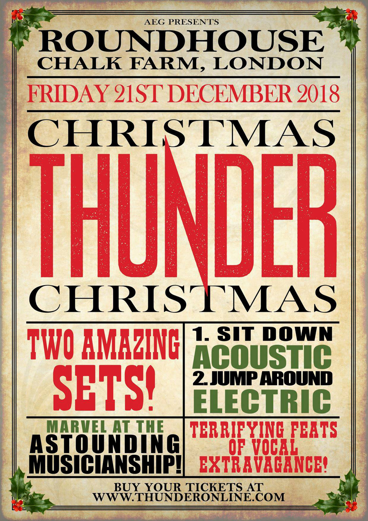 Thunder announce annual Christmas show details Louder