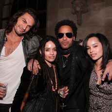 Jason Momoa, Lisa Bonet, Lenny Kravitz and Zoe Kravitz at Entertainment Weekly's Party to Celebrate the Best Director Oscar Nominees held at Chateau Marmont 