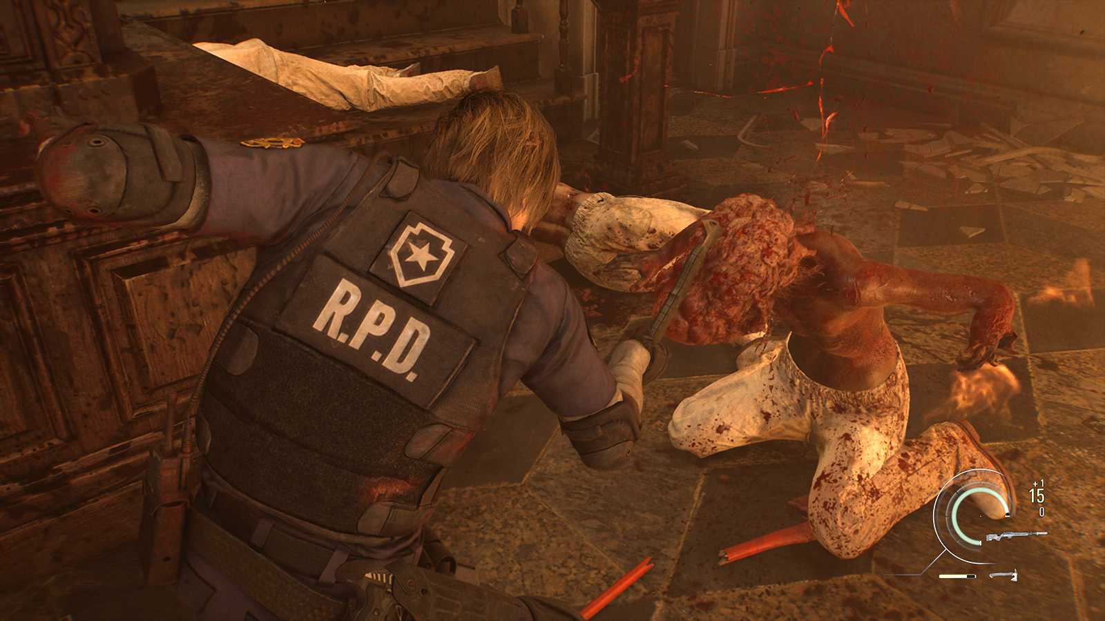 Revisión de Resident Evil Réquiem; Escenas del videojuego Zombie